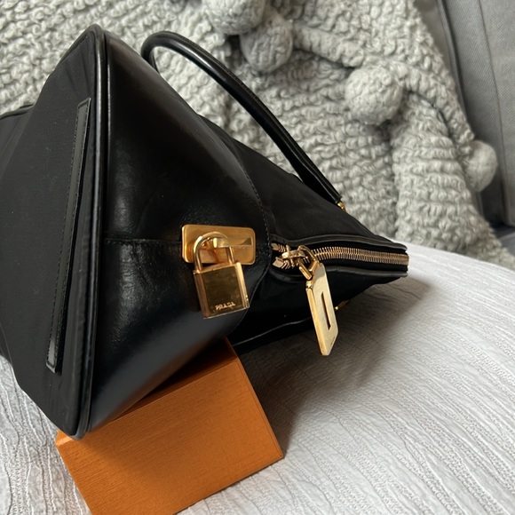 Prada Tessuto Nylon & Leather Top Handle Bag - Picture 4 of 15